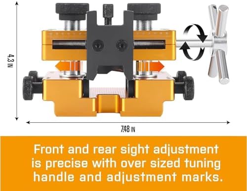 Sight Pusher Tool with Heavy-Duty Aluminum Frame and Rotatable Sight Prong