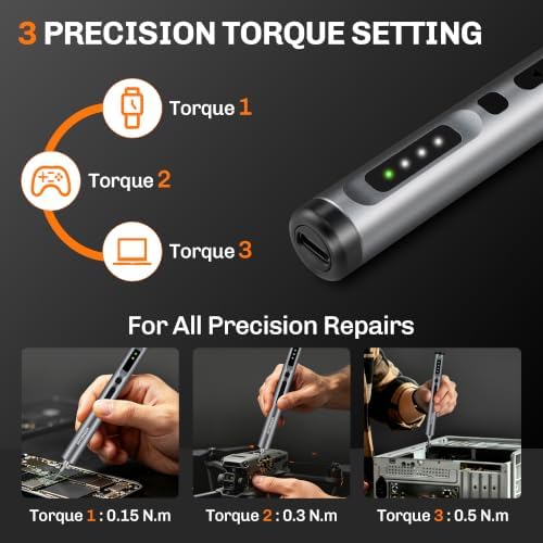Mini Electric Screwdriver, 25-in-1 Precision Power Screwdriver Set