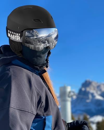 OutdoorMaster Kelvin Ski & Snowboard Helmet Set with RPO Goggles