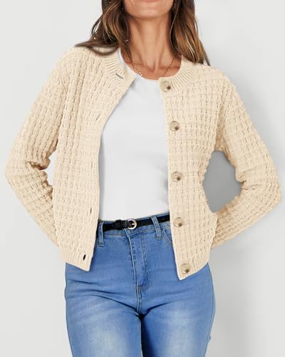 PRETTYGARDEN Women's Fall Lightweight Cardigan Sweaters