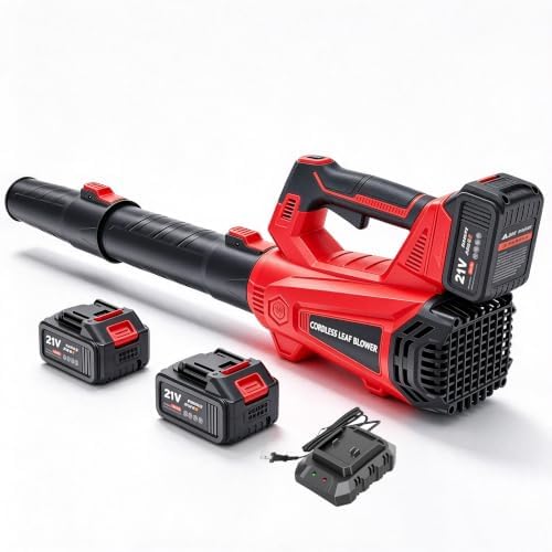 930CFM Electric Leaf Blower Cordless with 2 X 4.0 Batteries and Charger