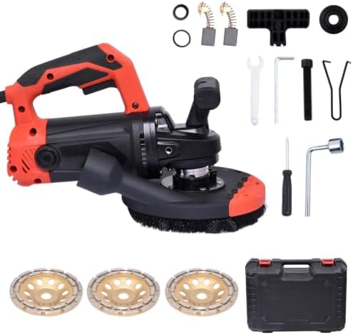 7-Inch Concrete Floor Grinder, 2200W Powerful concrete sander Machine