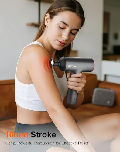 arboleaf Thermal Massage Gun Deep Tissue with Heat 6 Replacements