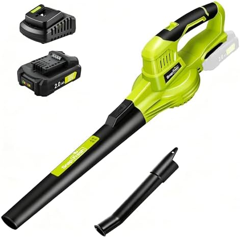 SnapFresh Leaf Blower Cordless, 2.7LBS Electric Leaf Blower 2-Speed Control
