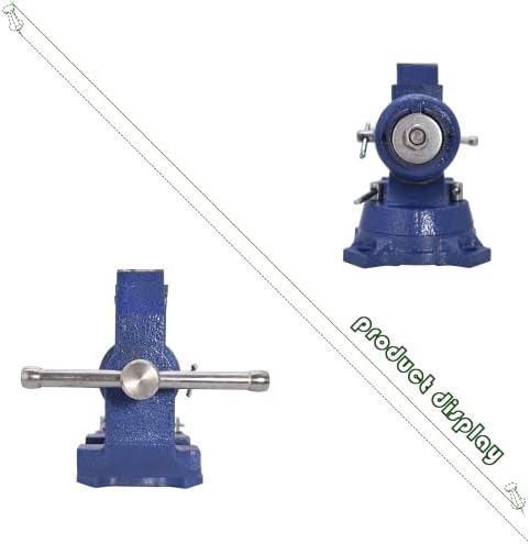 4 Inch Multipurpose Vise 360 Degree Rotation Clamp on Vise with Swivel Base Heavy Duty Multi-Jaw Vise Bench Vise Fit for Household Industry Multifunctional Clamping and Fixing