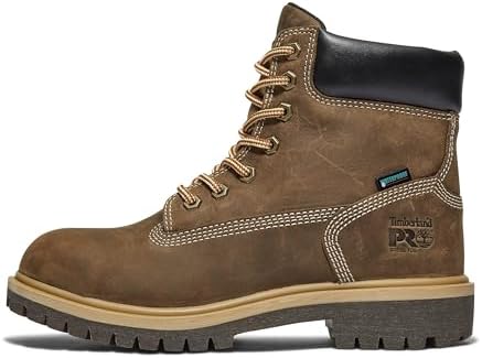 Timberland PRO Women’s Direct Attach 6 Inch Steel Safety Toe Insulated Waterproof Industrial Work Boot