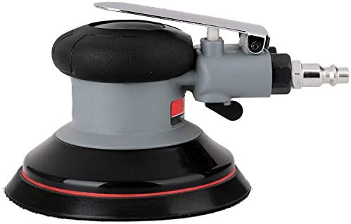 Air Random Orbital Sander 5" Dual Action Palm Sander, 2.5mm Eccentricity Pneumatic Sander Lightweight and Low Vibration With Speed regulation