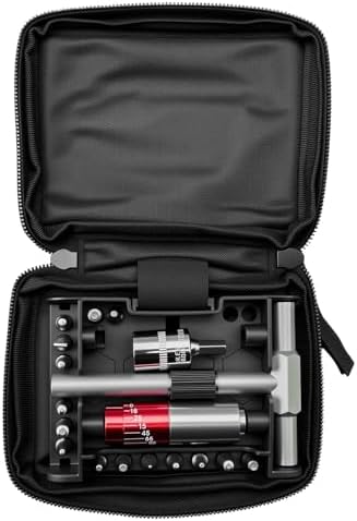 Maintenance Kit with T-Handle Wrench Torque Drivers Battery Cap Tool | Portable Multi-Functional Hardcase Maintenance Tool Set