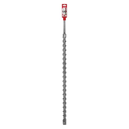 Diablo Rebar Demon SDS-Max 4-Cutter Full Carbide Head Hammer Drill Bit - 1-1/4" Diameter, 36" Length, 31" Working Length - DMAMX1320