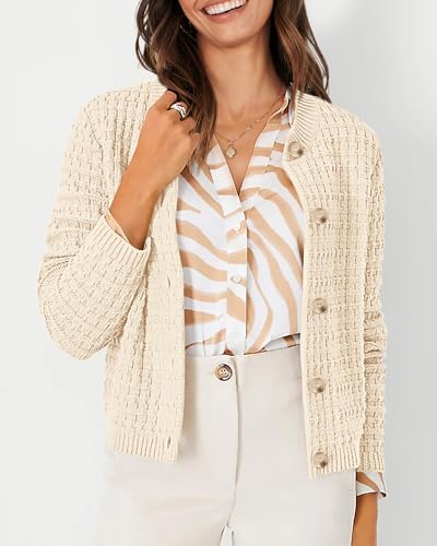 PRETTYGARDEN Women's Fall Lightweight Cardigan Sweaters