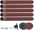 150Pcs 2 inch R-Type Quick Change Aluminum Oxide Surface Conditioning Sanding Discs Set 180 Grit with Adapter & Backing Pad