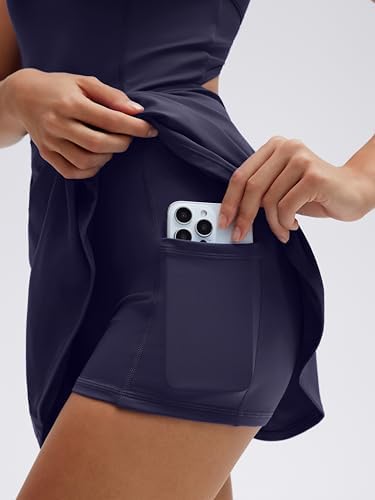 SUUKSESS Tennis Dress with Shorts Underneath Easy Peasy Athletic Dresses