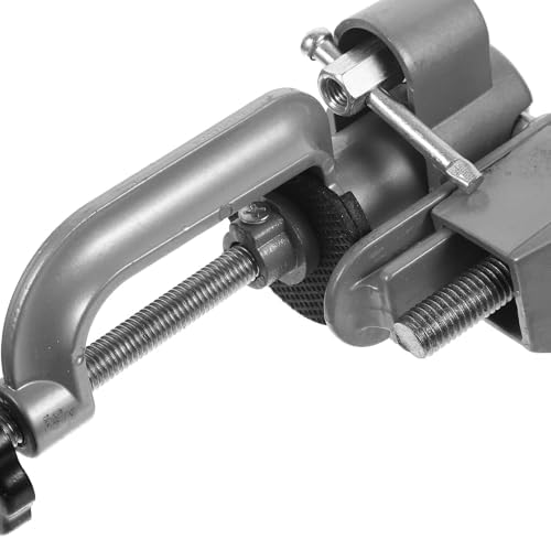 IMIKEYA 2-In-1 360° Rotating Woodworking Vise and Drill Press Clamp, Multipurpose Bench Vise Table Clamp for Metalworking and Welding, Heavy Duty Workholding Device