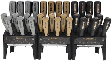 Wheeler 30 Piece SAE/Metric Hex and Torx Benchtop Screwdriver Set for Pistol Rifle Handgun Gunsmithing Rebuild and Maintenance