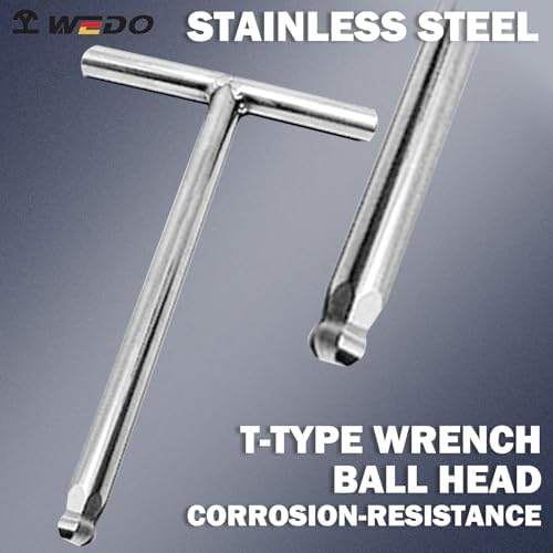 WEDO T Handle Ball-Hex Key Wrench 10mm,Metric,Stainless Steel | T-type Ball-Allen Wrench, Corrosion Resistant, Rust Proof, For DIY,Automotive,Home and Mechanics Repairs