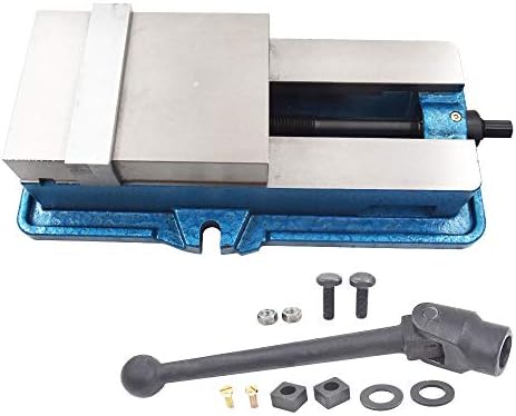 findmall 5 Inch Lock Down Vise Accuracy Milling Vice 5 Inch Jaw Width Drill Press Vise Milling Drilling Machine Bench Clamp Clamping Vice(5")