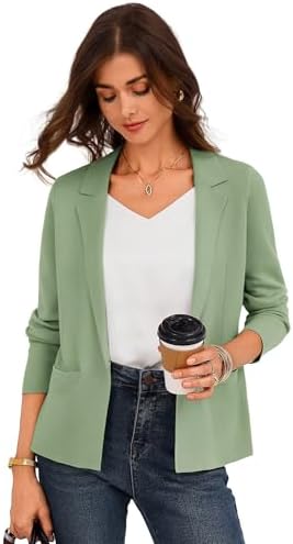 GRACE KARIN Womens Sweater Blazer Jackets Business Casual Work Cardigan