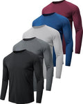 MLYENX 7 Pack Long Sleeve Shirts for Men Sun Protection Quick Dry