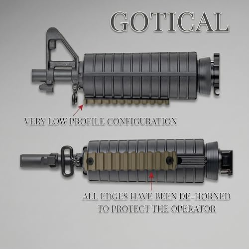 Gotical 13 Slots MLOK Picatinny Rail Section for M-Lok Handguard Flat Dark Earth Fit for 21mm Picatinny/Weaver Rails