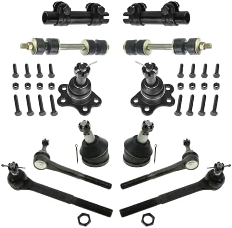 TRQ Front Steering & Suspension Kit Ball Joint Sway Bar Stabilizer Link Tie