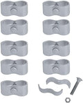10Sets Dog Kennel Panel Clamps Chain Link Fence Clamps, 1-3/8’’ Fence Parts