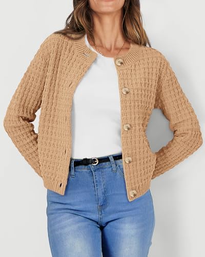 PRETTYGARDEN Women's Fall Lightweight Cardigan Sweaters