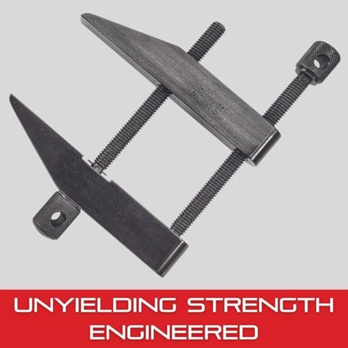 Starrett Toolmakers Parallel Clamp - Ideal for Holding Work in Tapping and Drilling - 2-3/4" Capacity, 1-25/32" Throat Depth, Hardened Steel, Nice Finish - 161D