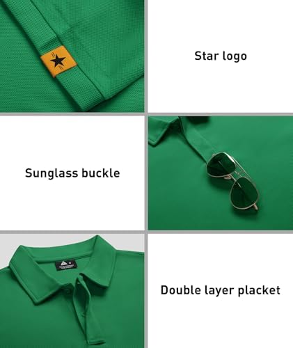 ZITY 3 Pack Mens Golf Polo Shirts Short Sleeve Business Casual T-Shirts