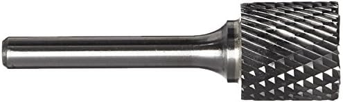 Drill America SA-16 Carbide Burr/Rotary File Cylindrical Double Cut for Die Grinder 3/4" Dia. x 3/4" Cut Length with 1/4" Shank and 2-1/2" Overall Length, DUL Series