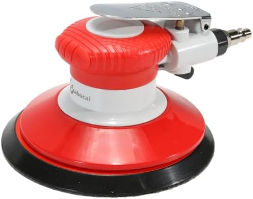 6 Inches Air Random Orbital Sander, Pneumatic Palm Sanders For Wood Polisher Metal,And Auto Body Work, Dual-action Sander