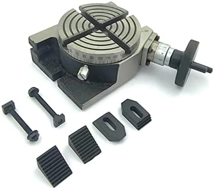 4" Inch (100 mm) Rotary Table 4 Slot for Milling Machine with M6 clamp kit