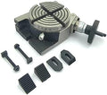 4" Inch (100 mm) Rotary Table 4 Slot for Milling Machine with M6 clamp kit