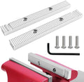 6 1/2 Inch Reversible Aluminum Vise Jaws, Replacement Bench Vise Jaw Pads Compatible with Older USA Craftsman & Columbian Gray Vises, Lightweight Sturdy Clamp Jaw Accessories for Bench Work