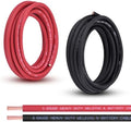 6 Gauge Battery Cable, 20FT Red + 20FT Black 6 AWG Pure Copper Wire Welding Cable, for Automotive, Battery, Solar and Generator, Standard USA OFC Wire