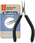 Beadalon Designer Series Slim Pliers - Chain Nose, Black
