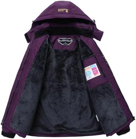 MOERDENG Women's Ski Jacket Warm Winter Coat Snowboarding Jacket