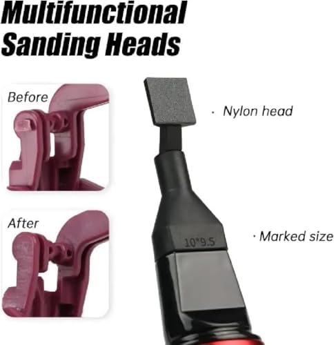 Electric Reciprocating Sander Set, USB Quick Charging Mini Sanding Pen 3 Speed Adjustable Detail Sander with 8 Sanding Heads and Sandpapers for Grinding Polishing Surfaces