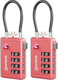 TSA Approved Luggage Locks, Travel Locks with Inspection Indicator