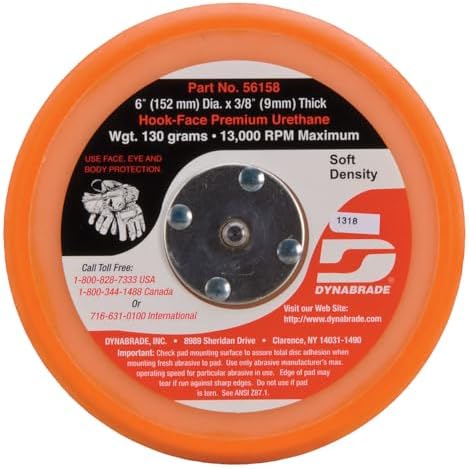 Dynabrade 56158 6-Inch Hook and Loop
