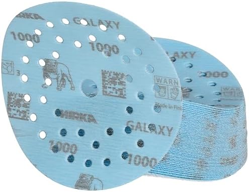 Mirka Galaxy Multifit Sandpaper 5 inch Grit 1000 50 Discs Pack