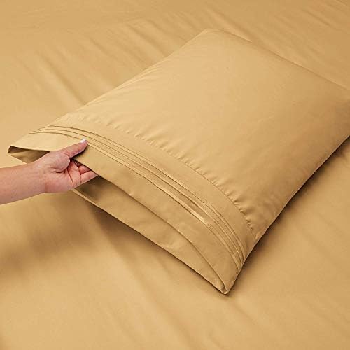 6pc 1200 Thread Count QUEEN Bed Sheet Set Egyptian, Deep Pocket, CAMEL