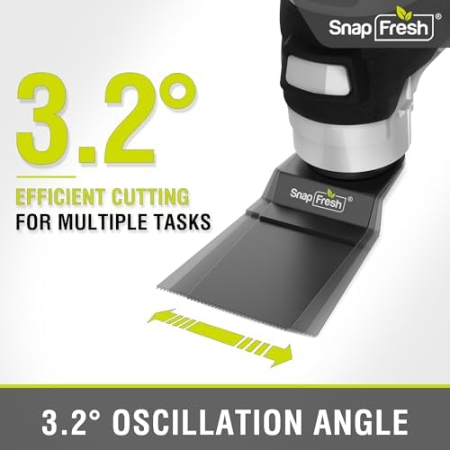 SnapFresh Cordless Oscillating Tool, 6 Variable Speed with 20 PCS Tool Kits