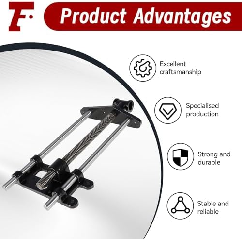 findmall 10 Inch Woodworking Front Vise Cast Iron for Making Woodworking