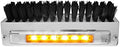 GG Grand General Chrome Aluminum 7-1/2" (L) x 2-5/8" (H) x 3" (D) Boot Caddies, Black Brush w/Amber/Amber LED