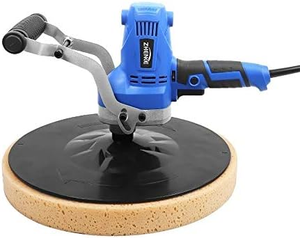 DNYSYSJ Handheld Concrete Grinder Electric Trowel Wall Smoothing Polishing Machine,110V 850W 4 Speed Polisher, Plastering Bucket Trowel Tools 50-100RPM,Wiper Diameter Ø410mm