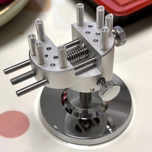 Mini Profile Bench Vise, 360° Rotatable Clamp Vise Work Table for Warhammer 40K Action Figure, Military Figure, Gundam Model, Silver, TQ-01