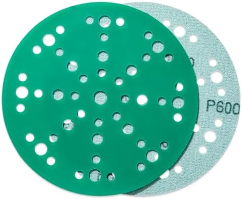6" 600 Grit Sanding Discs, 49-Hole Hook & Loop for Festool Sanders, 50 Pcs