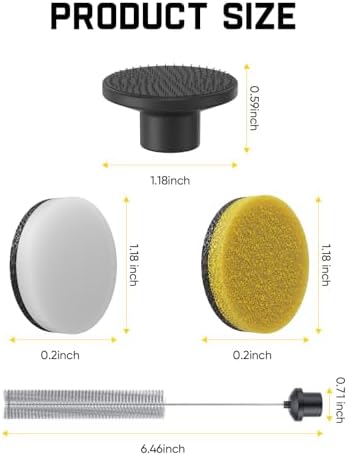 Fanttik Flip G10 Nano HomeCare Cordless Electric Spin Scrubber & 24 PCS Replacement Pads for Fanttik G9 Nano, Flip G10 Nano HomeCare & AutoCare Cordless Electric Spin Scrubber