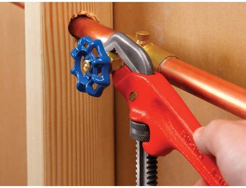 RIDGID 31280 Model 25 Straight Hex Wrench for All Pipe Work, Heavy-Duty Hex Jaw Pipe Wrench with Extra-Wide Opening