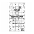 Bloc Loc~Half Rectangle Triangle Mini 2-1 Acrylic Ruler